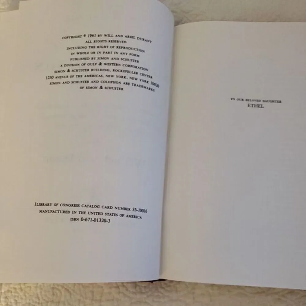 The Age of‎ Reason Begins (The Story of Civilization Vol 7) Durant, Will  1961